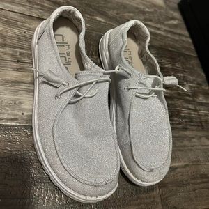 Glittery hey dudes women’s size 8